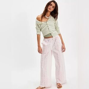 Women’s Damson Madder Lucinda Broderie Trousers UK size 6 USA size 2